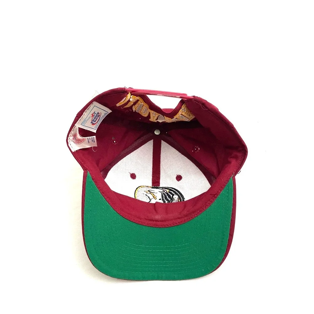 Vintage Florida State Seminoles Snapback Hat Clark Sportswear Red Embroidered